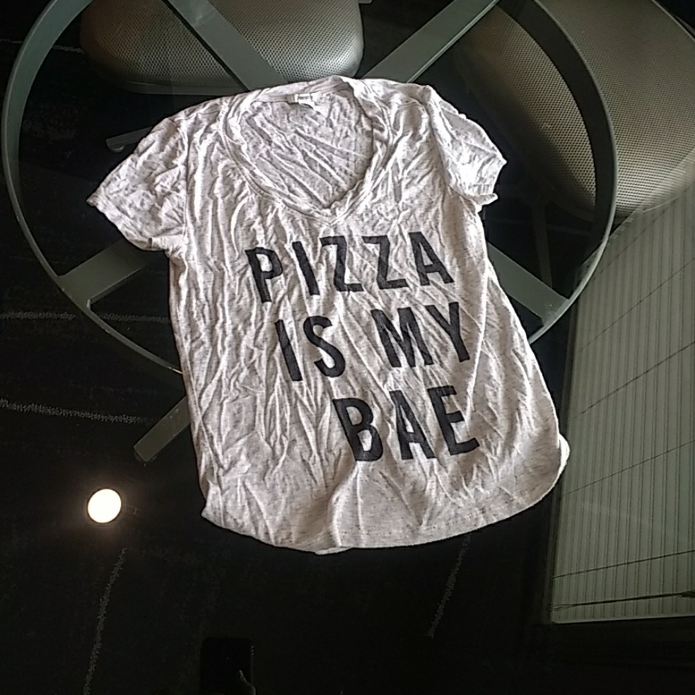 Pizza is my bae v neck